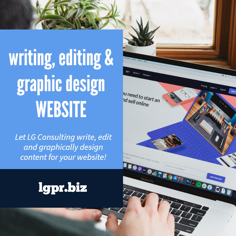 Writing, Editing & Graphic Design For Websites – LG Consulting